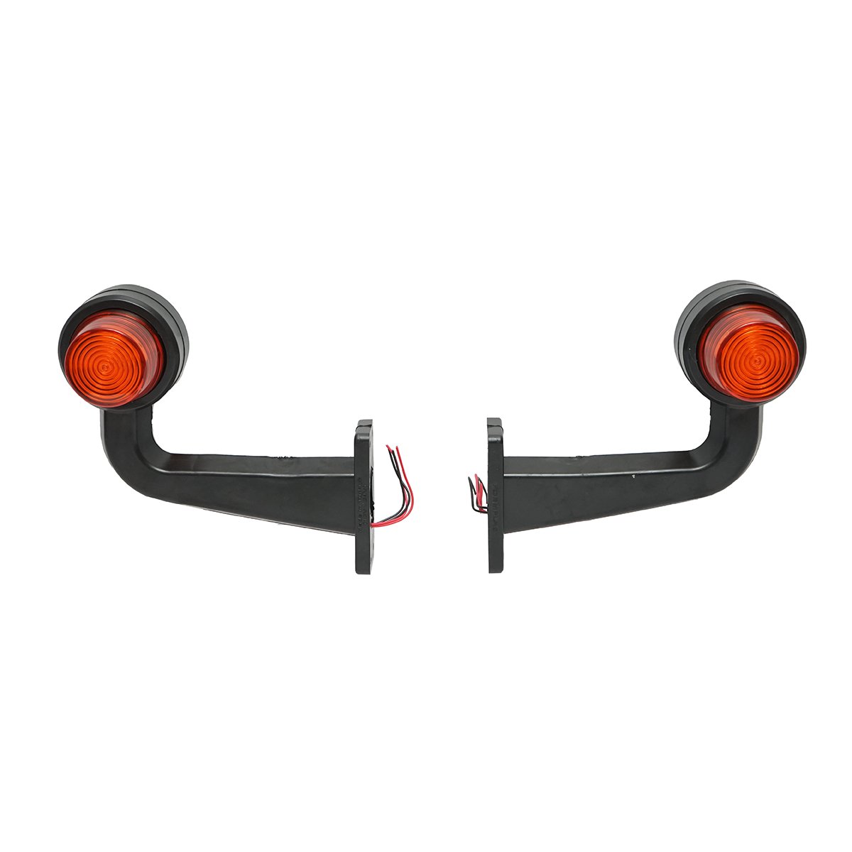 Set lampi laterale gabarit LED cu brat 12-24V, galben-rosu FR0157 Breckner Germany
